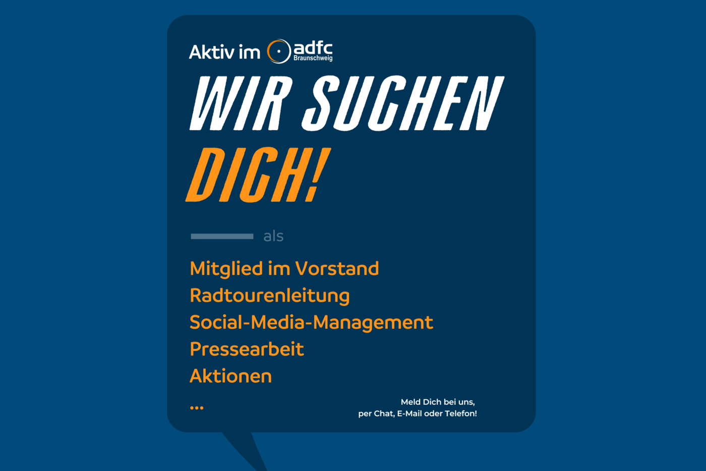 Wir suchen Dich als Aktiven im ADFC!