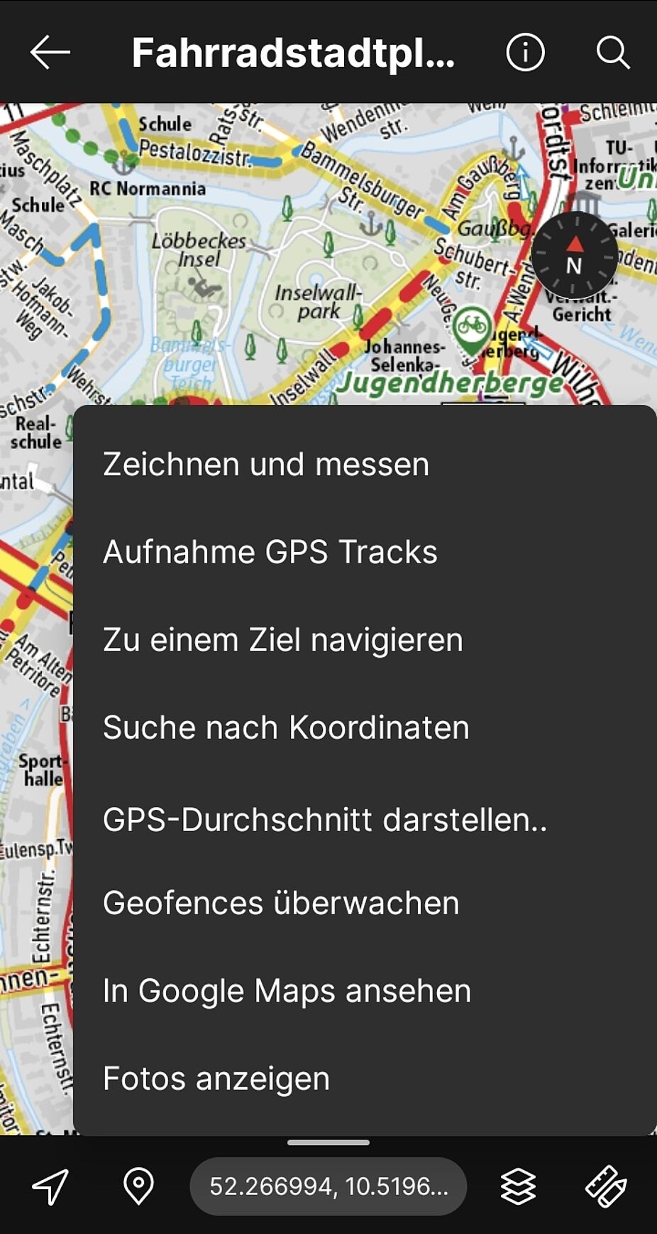 Screenshot: Tools in Avenza Maps Screenshot: Tools in Avenza Maps