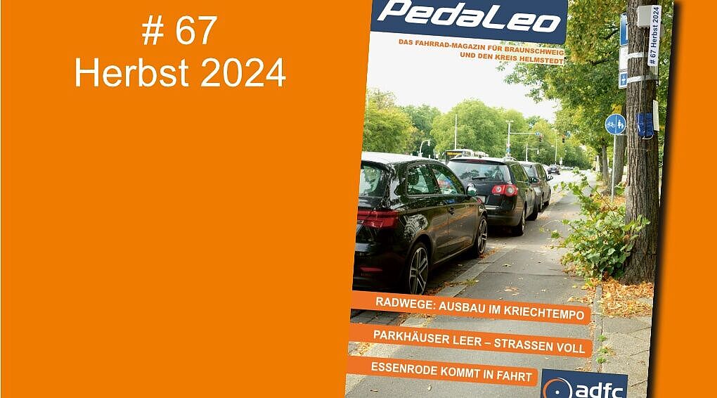 Das Bild zeigt die Titelseite der Pedaleo-Ausgabe 67, Herbst 2024